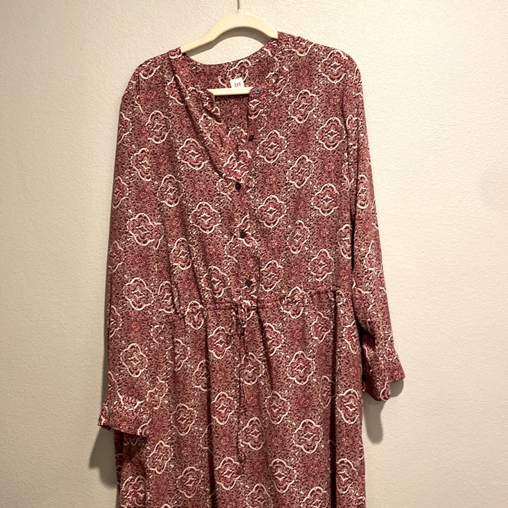 Gap red bohemian dress